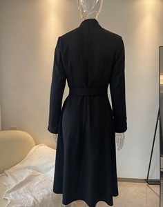 Robes décontractées élégantes pour femmes, à manches longues, col montant, ceinturées, pour l'automne/hiver, tendance - Product Image 6