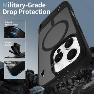 เคสโทรศัพท์ iPhone 16 Pro Max พร้อมขาตั้งในตัว เคสแม่เหล็ก เคส iPhone 17 Pro ป้องกันการกระแทก ฝาครอบป้องกันโทรศัพท์ - Product Image 4