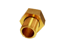Mesin CNC fitting union meteran air kuningan bebas Timbal