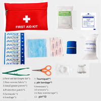 Trousse de premiers secours miniature personnalisée pour voiture, kit de secours pour voyages en plein air, sac de secours pour voyages en voiture