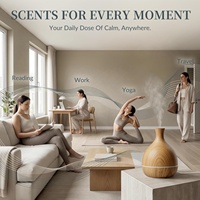Diffuseur d'arômes ultrasonique Tyloc, rechargeable, éclairage LED, écologique, mini humidificateur portable, purificateur d'air, USB, bureau, maison