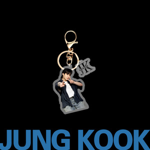 Portachiavi all'ingrosso BTS <span class=keywords><strong>JungKook</strong></span> 2 pz/set, nuovo album 'Seven', ciondolo portachiavi in acrilico, gadget per i fan, merch JK, ciondoli per borsa - Product Image 5