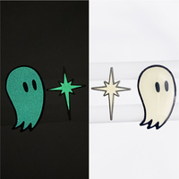 Épingles de revers en émail souple en forme de citrouille d'Halloween, personnalisées, lumineuses, phosphorescentes, à effet de lueur, thème gothique d'horreur, qui brillent dans le noir