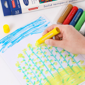 12 Que Sơn Nhiệt Độ Kim Loại Cho Trẻ Em Que Sơn Xoắn Nhanh Khô Không Lộn Xộn Có Thể Giặt - Product Image 6