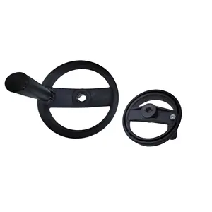 neu eingetroffen kunststoff schwarz benutzerdefiniertes design doppelspeichen-handrad