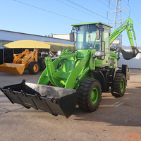 Gratis ongkos kirim!! Cina 4x4 roda Drive loader mini loader backhoe loader untuk dijual dengan salju sekop sebagainya