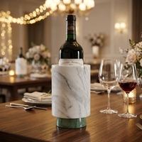 Seau à vin isotherme 3L, multicolore, classique, durable, à rayures marbrées, personnalisable, pour la maison, le bureau et les fêtes