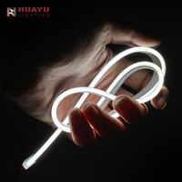 Bande LED néon double ultra-mince NS0410 CCT, dimensions personnalisables, style minimaliste, pour projets de décoration et de mise en valeur commerciale