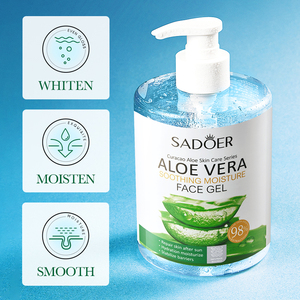 SADOER Nouveaux Produits de Soins de la Peau Gel d'<span class=keywords><strong>Aloe</strong></span> <span class=keywords><strong>Vera</strong></span> Biologique Naturel Hydratant Anti-Âge Rides Visage Apaisant Réparation Gel Facial - Product Image 3