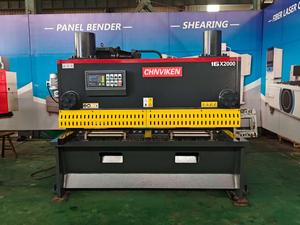 Cisaille hydraulique industrielle CNC QC12K pour tôles d'acier/aluminium avec protection <span class=keywords><strong>de</strong></span> sécurité, moteur et PLC entièrement intégrés - Product Image 6