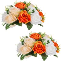 Seidenblumen-Bouquet Künstliche Rosen Tischdekoration Hochzeitsdekoration Blumenkugeln für Empfänge & Events