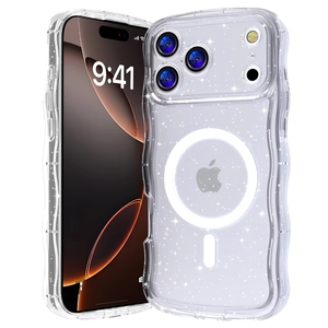Coque <span class=keywords><strong>de</strong></span> protection magnétique antichoc <span class=keywords><strong>de</strong></span> luxe pour iPhone 17 Pro Max, motif vague, élégante et tendance - Product Image 3