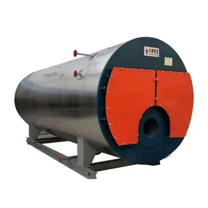 Horizontal oil and gas hot water/steam boiler