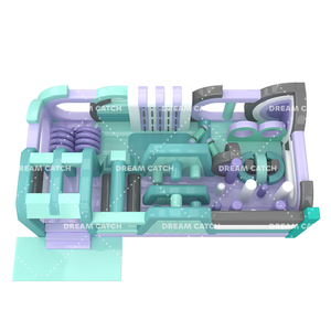 Thương mại 50 mét vuông PVC không khí Trampoline trượt <span class=keywords><strong>bouncy</strong></span> trẻ em nhảy công viên trẻ em sân chơi ngoài trời <span class=keywords><strong>Inflatable</strong></span> lâu đài - Product Image 2