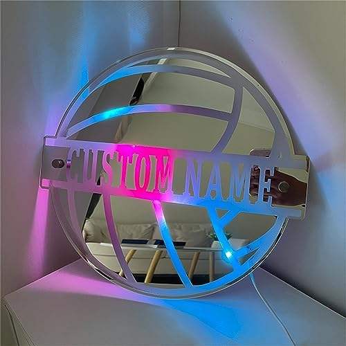 Volleyball Wall Mirror Light