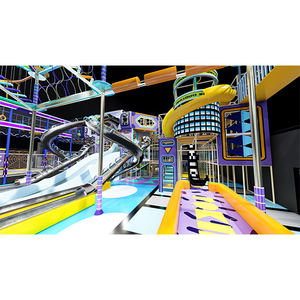 Bettaplay Aire de jeux intérieure commerciale modulaire personnalisée de 1600 m², aire de jeux pour enfants, piscine à balles, toboggans, centres de divertissement familial - Product Image 1