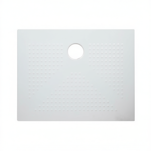 Receveur de douche rectangulaire en céramique blanc brillant 70 x 120 cm H3.6 avec trou de drainage pour salles de bain - Product Image 2