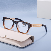 Haute qualité 2024 nouvelles lunettes carrées hommes rétro plaine lunettes hommes en gros montures optiques