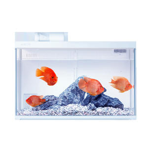 Hd Glazen <span class=keywords><strong>Aquarium</strong></span> <span class=keywords><strong>Aquarium</strong></span> <span class=keywords><strong>30L</strong></span> Intelligente Desktop Ecologische <span class=keywords><strong>Aquarium</strong></span> Met Wifi Controle Voerbox Licht Filter - Product Image 1