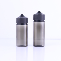 Vente flash : Bouteille en plastique transparente pour animaux de compagnie de 10 ml, 15 ml, 30 ml, 50 ml, 60 ml, 100 ml, 120 ml avec bouchon et verseur en plastique pour huile d'olive