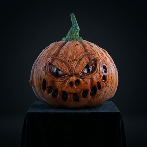 Calabaza 3D de Halloween <span class=keywords><strong>con</strong></span> diseños de gallina, rata, araña, ratón, hombre lobo, fantasma, bruja, esqueleto sin cabeza, de 100 cm, en resina, para árbol o banco - Product Image 5