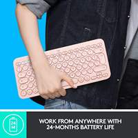 Logitech-clavier sans fil K380, Mini accessoire pour ordinateur, PC, clavier muet, Ultra-fin, nouveauté