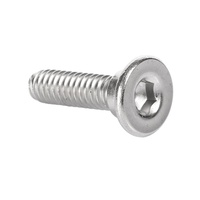 Vis métrique robuste à tête bombée hexagonale M3-M6 DIN912 en acier inoxydable 304, finition oxyde noir