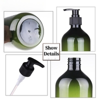 Bouteilles à pompe en PET de 100 à 500 ml, bouteilles en plastique vides rechargeables pour shampooing, gel douche, savon pour les mains, emballage cosmétique