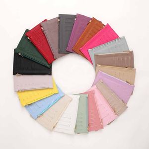 Hongbo, superventas, 21 colores, A6, hoja de mosca suelta de cuero de guijarro para Carpeta de presupuesto de lujo con ranuras para tarjetas y un lazo elástico para bolígrafo - Product Image 1