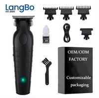 Nouveau Design Professionnel Kit Tondeuse et Rasoir Cheveux et Barbe Sans Fil Rechargeable pour Hommes Salon de Coiffure