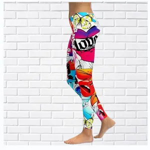 Fashion Women Superman Printing Yoga Fitness Leggings Running Gym