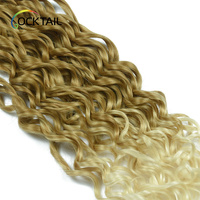 Cheveux synthétiques en fibre protéinée Air Curl pour tresses au crochet, 100g, 24 pouces, sensation de cheveux humains, sans nœuds