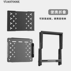 โต๊ะพับพกพาสำหรับกิจกรรมกลางแจ้ง ยูนโทส ทำจากอลูมิเนียมอัลลอยด์ รูปทรงสี่เหลี่ยมผืนผ้า สีดำ ดีไซน์เรียบง่าย เฟอร์นิเจอร์สำหรับตั้งแคมป์ รุ่น MFA 01 - Product Image 4