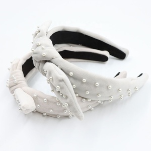 UNIQ AH004 En Gros Personnaliser Mode Perle <span class=keywords><strong>Bandeau</strong></span> Oreilles De <span class=keywords><strong>Lapin</strong></span> Cheveux Accessoires Noeud papillon Bandeaux Décoratifs - Product Image 5