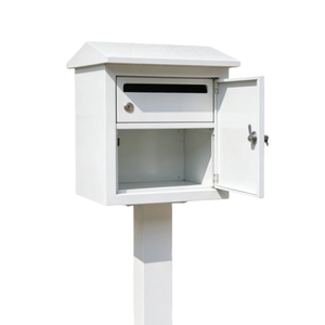 Boîtes à colis de style poteau à suspension en acier personnalisables de qualité commerciale avec revêtement en poudre et serrures - Product Image 1