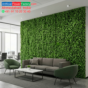 Tuile de jardin vertical artificielle verte résistante aux UV, panneau mural décoratif en feuilles, tapis de verdure pour aménagement intérieur et extérieur - Product Image 6