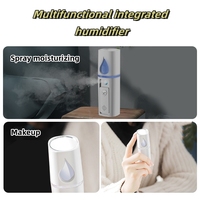Humidificador Portátil Nano Spray con Carga USB, Vaporizador Facial Pequeño, Enfriador Facial Eléctrico Iónico para Uso en Exteriores