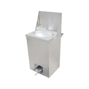 Paslanmaz çelik pedal işletilen el yıkama lavabosu geniş Aplicables taşınabilir lavabo el yıkama