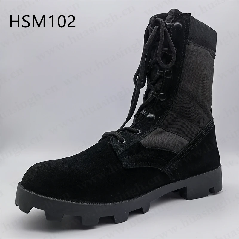 ZH,anti-shock hard rubber outsole Altama band combat boots rip resistant natural cow leather tactical boots HSM102