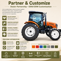 Tractor 4x4 de Alto Rendimiento LAWNIO con Motor Diésel de 4 Cilindros, Potente Motor Diésel para Transporte Agrícola