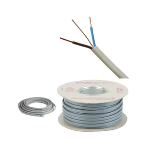 Cable de alambre eléctrico 6242Y 2,5mm Aislamiento plano de PVC Cobre gemelo y tierra