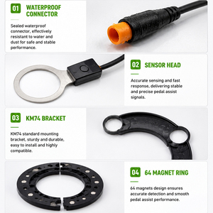 Imanes para Bicicleta Eléctrica, Sensor Asistente del Sistema PAS para Bicicleta Eléctrica - Product Image 3