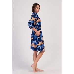 ชุดคลุมอาบน้ำผู้หญิงหรูหรา แขน 3/4 มีกระเป๋า ผ้าสแปนเด็กซ์ระบายอากาศ ชุดนอนพิมพ์ลายฤดูหนาว ไซส์ใหญ่ สายเดี่ยว ออกแบบเซ็กซี่ รับสกรีนโลโก้ - Product Image 2