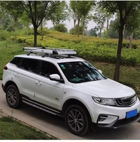 Kit de panier de toit plat en aluminium de haute qualité à fixation par boulons, profil bas, robuste, pour véhicules universels SUV 4x4