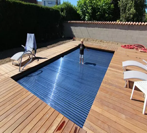 子供と大人のための地上プール安全カバーのためのPVCPC & アルミニウムスレートカバー - Product Image 2