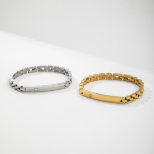 Bracciale YF8120 da <span class=keywords><strong>Donna</strong></span> in Acciaio Inossidabile con Zirconi, Larghezza 6MM, Placcato Oro 18k, Impermeabile, Ideale come Regalo - Product Image 6