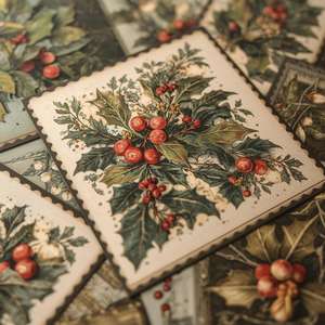 友人、家族、大切な人へのクリスマスビジネスカード - アート紙デジタル印刷 - Product Image 3