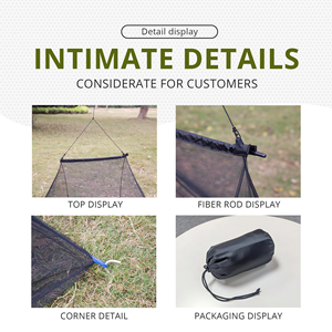 <span class=keywords><strong>Moustiquaire</strong></span> portable amovible pour chambre à coucher ultra-légère Camping en plein air <span class=keywords><strong>et</strong></span> voyage Pique-nique Insectifuge Repos pratique sur pied - Product Image 5