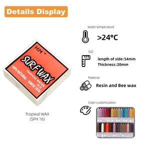 Peigne de cire de <span class=keywords><strong>surf</strong></span> biodégradable collant écologique personnalisé OEM Chine Vente en gros Boîte de planche naturelle biologique pour le <span class=keywords><strong>surf</strong></span> des eaux de l'océan - Product Image 3