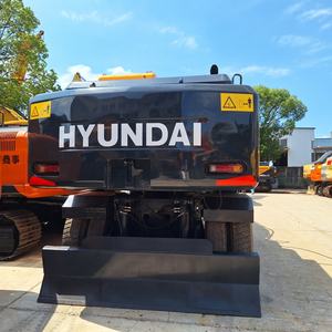 Original Japón usado HYUNDAI 210W-9t 21 Ton rueda hidráulica excavadora granja usada de segunda mano Hyundai excavadora en venta - Product Image 3